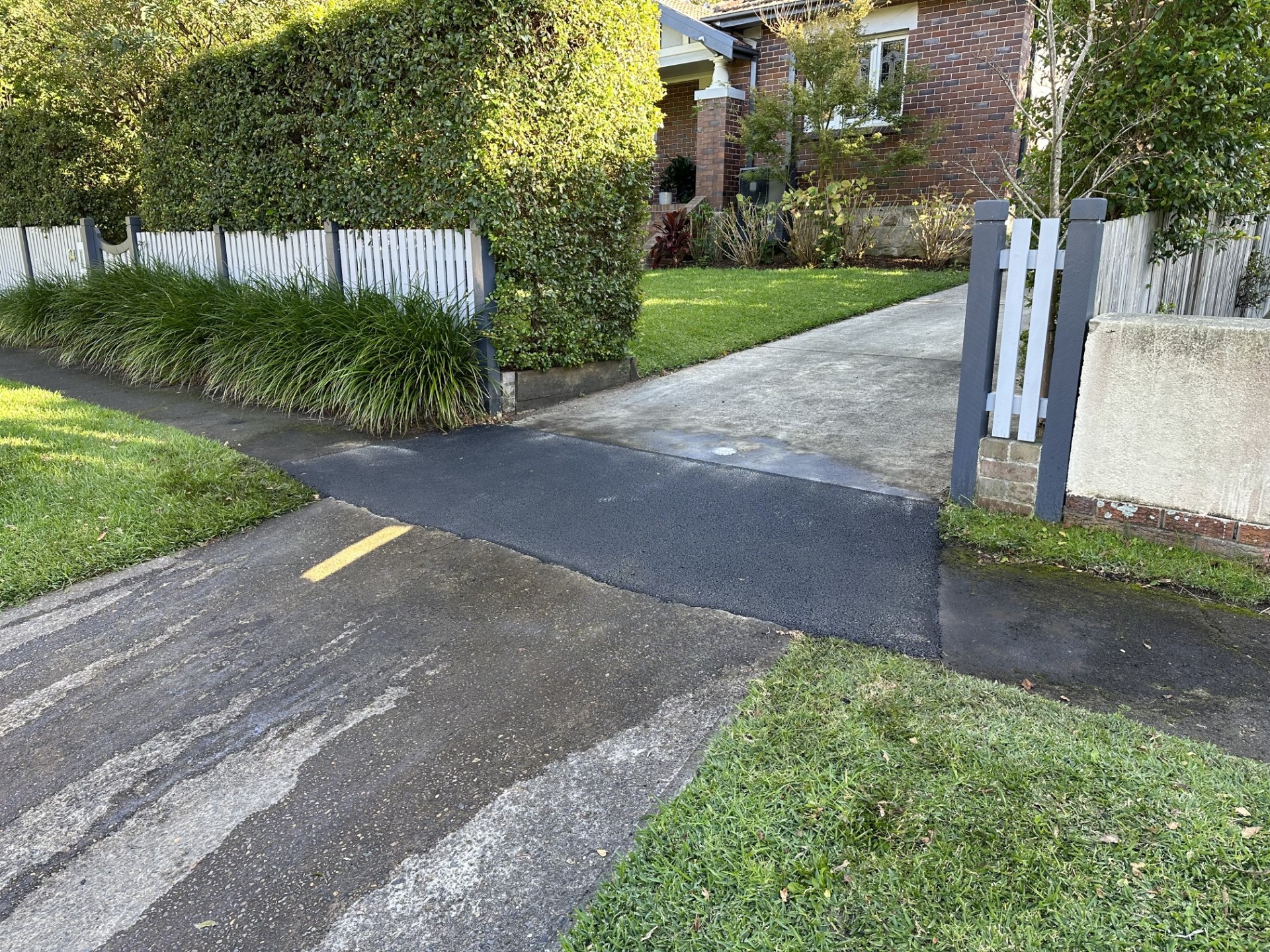 Asphalt footpath patch repair completed – North Sydney NSW