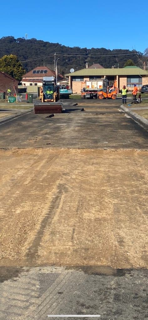 Deep lift excavation @ 150mm depth – Clarence Street, Lithgow NSW