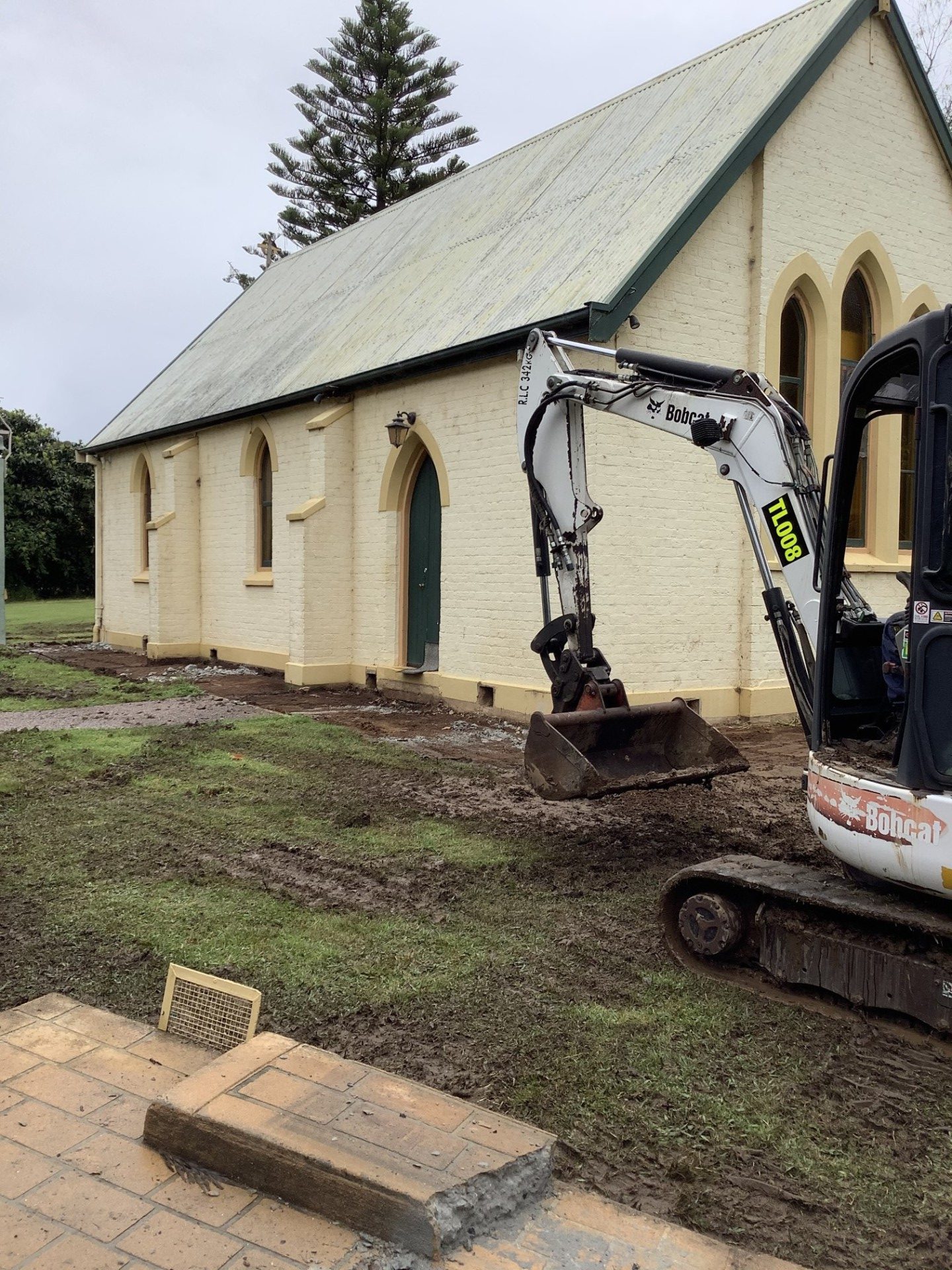 Excavation of concrete footpath – Theresa Park NSW