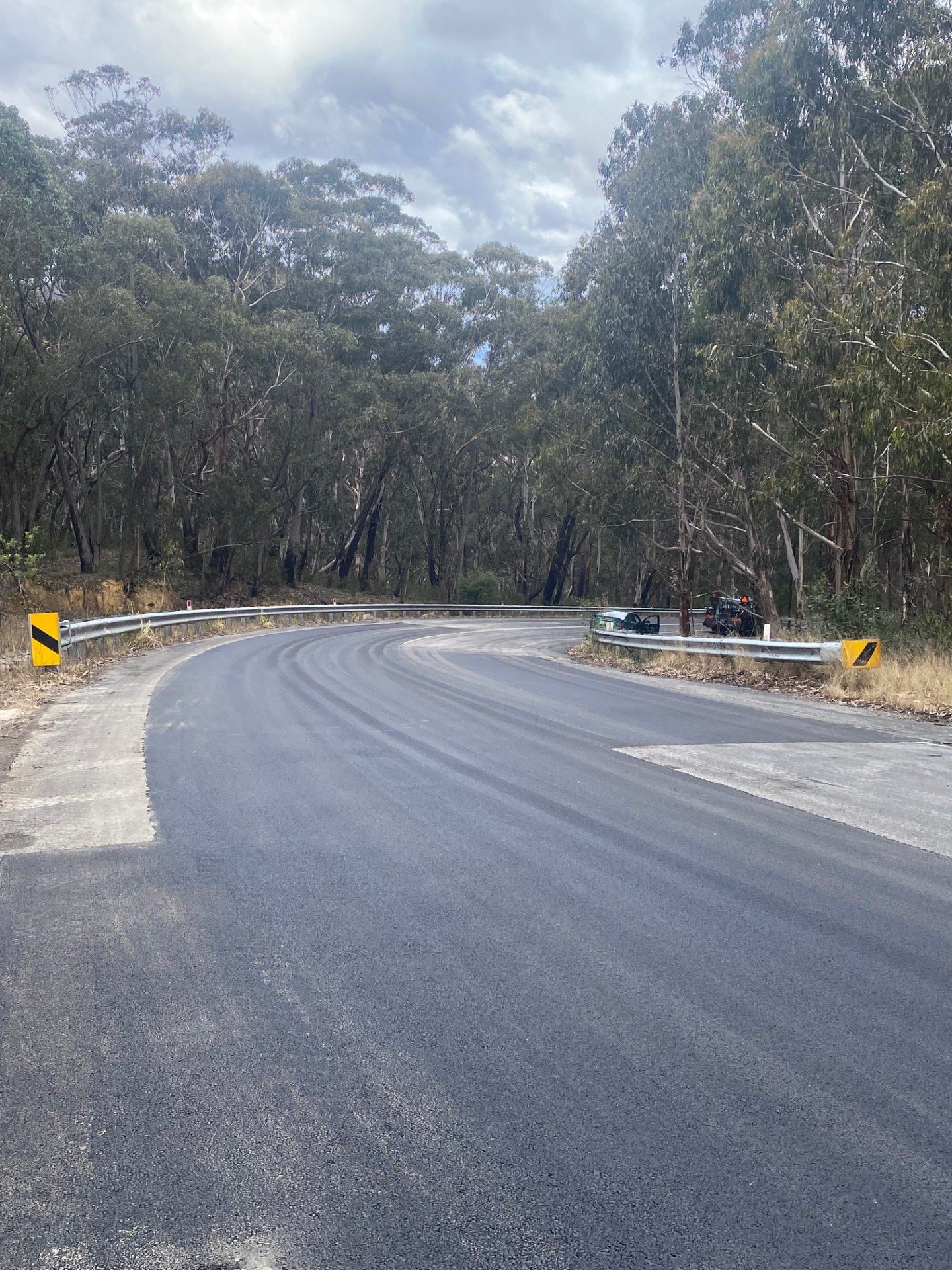 Asphalt wearing course complete @ 75mm depth, job location – The Gap, Lithgow NSW