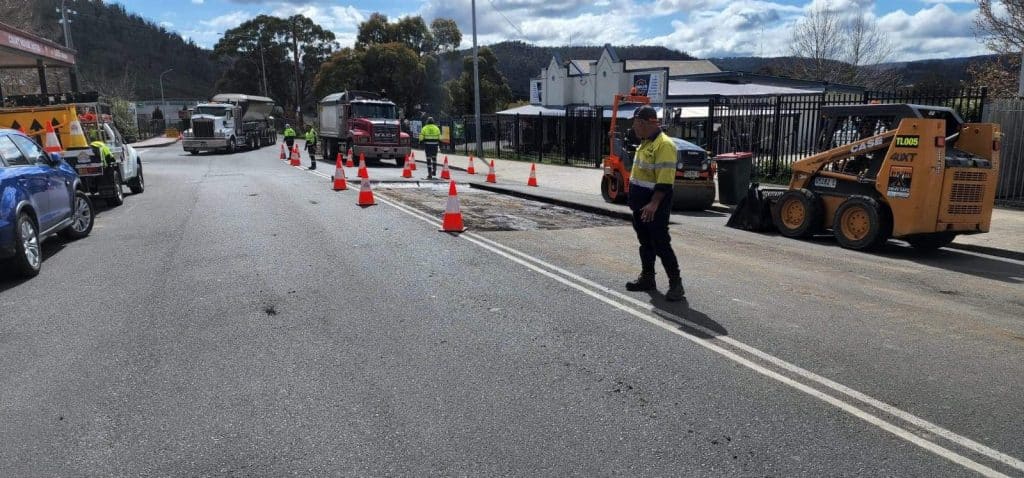 Road patching 2 – Bridge Street, Lithgow NSW